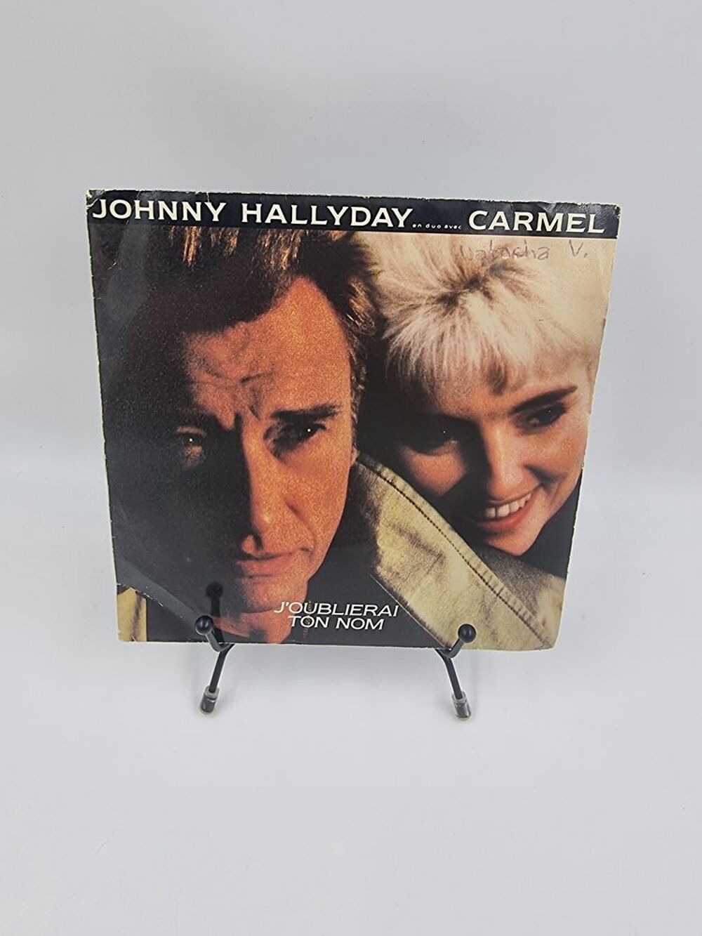 Vinyle 45 tours Johnny Hallyday &amp; Carmel : J'oublierai ton.. CD et vinyles