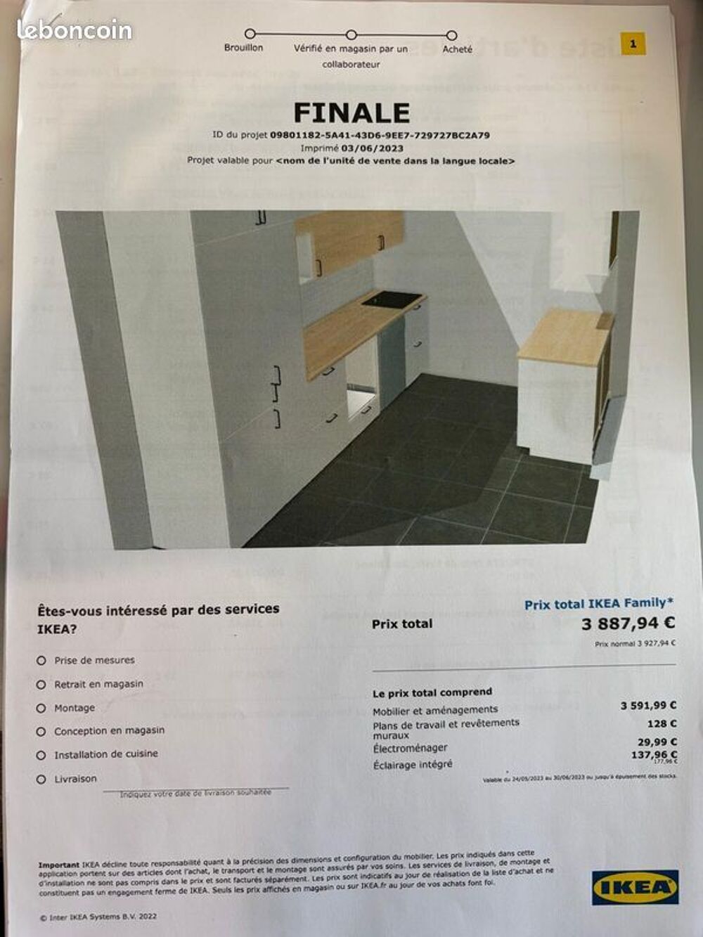 Cuisine IKEA METOD neuve Meubles