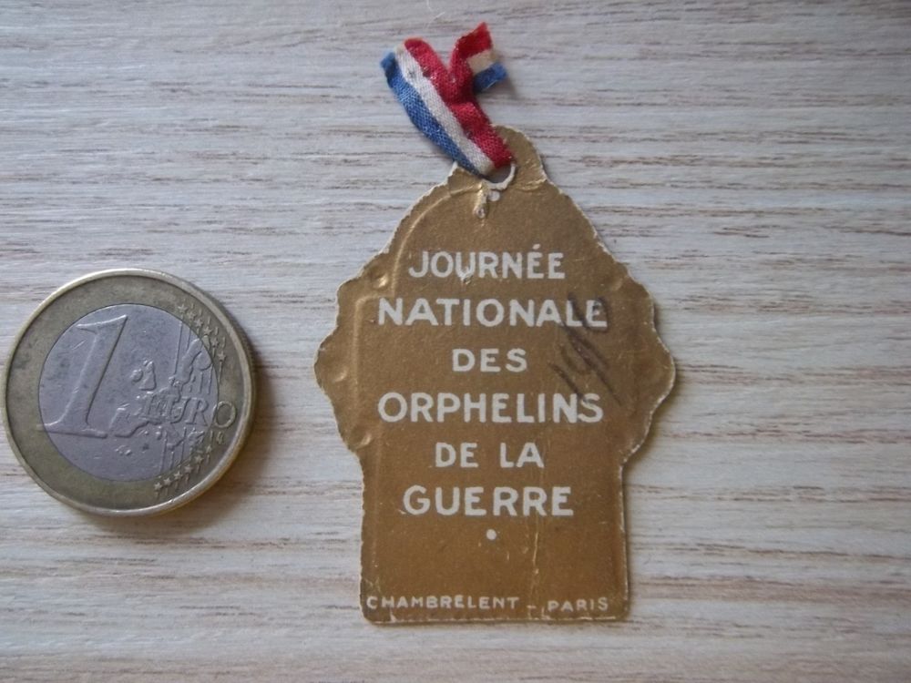 insigne journ&eacute;e orphelin guerre 1914 1918 collection 