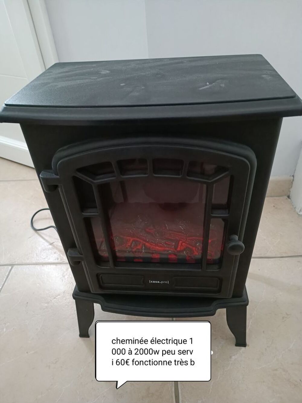 Chemin&eacute;e &eacute;lectrique Bricolage