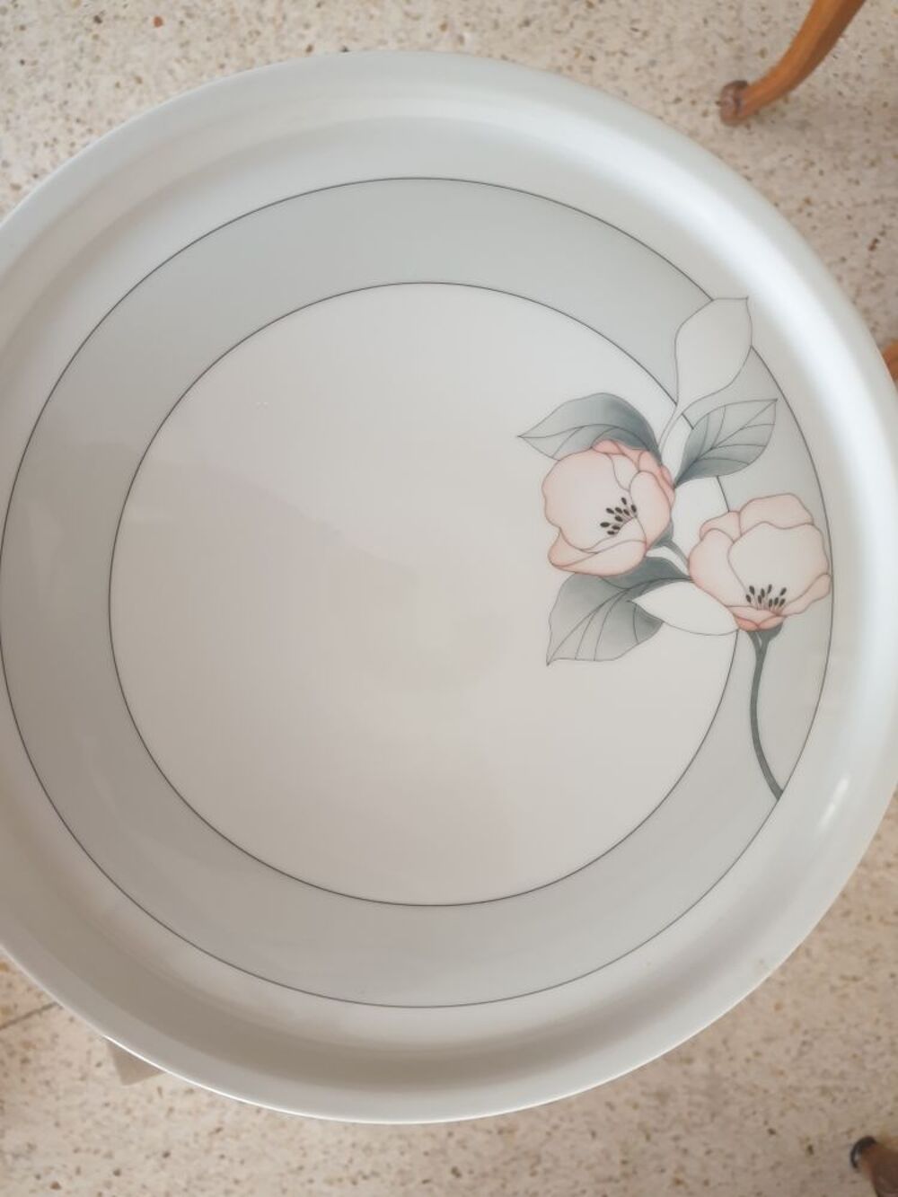 plat &agrave; g&acirc;teau en porcelaine allemande Décoration