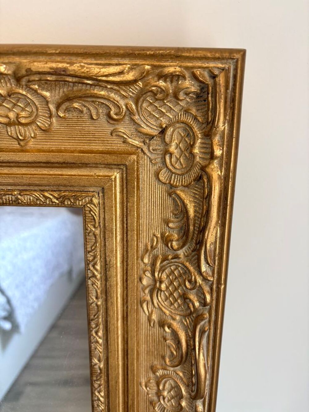 Grand miroir dor&eacute; Décoration