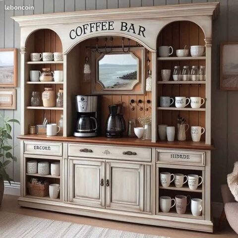 Vaisselier / bibliothèque / coffee bar Talence (33)