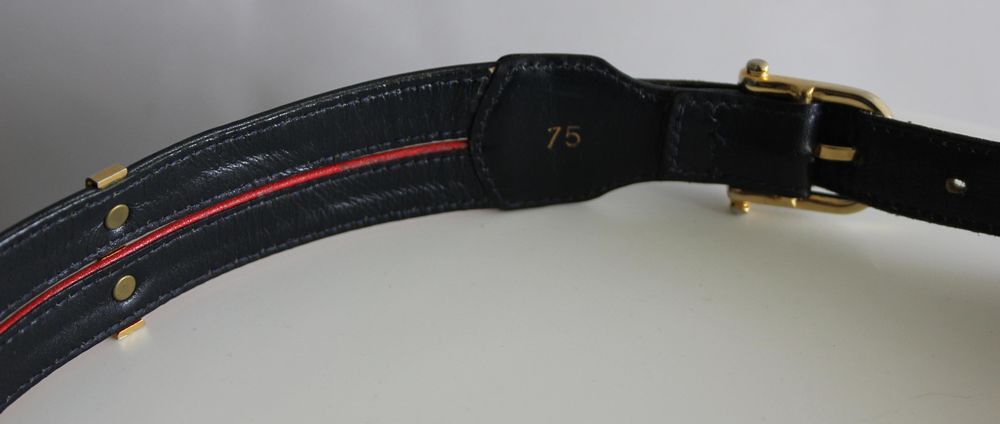 Ceinture cuir bicolore CELINE Maroquinerie