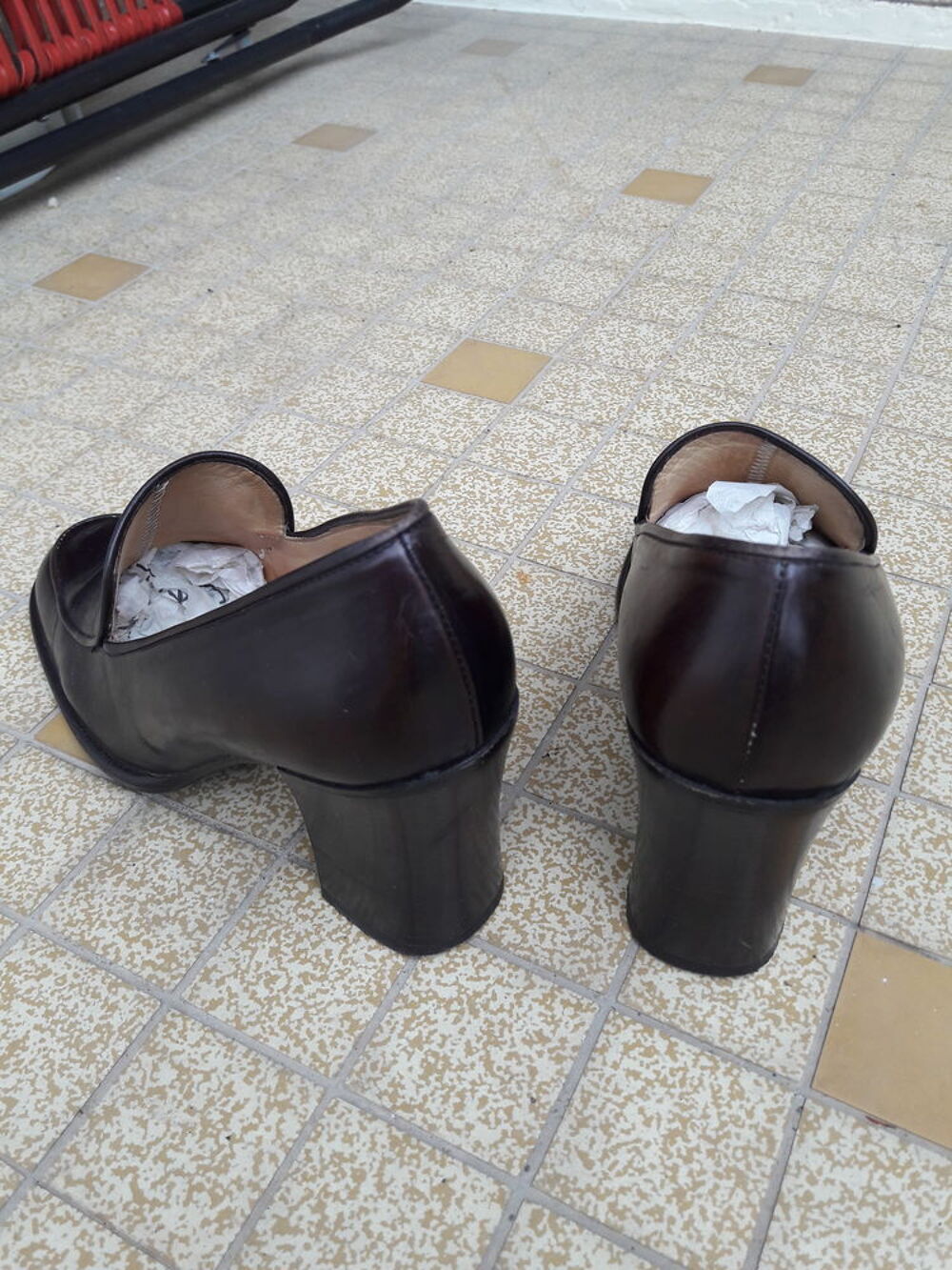 Mocassins marron fonc&eacute; Luca Ferri taille 36 pour femme Chaussures