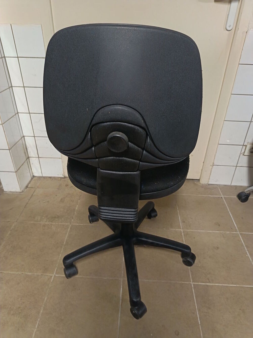 Chaise de bureau Tissu Nylon NOIR 
Meubles