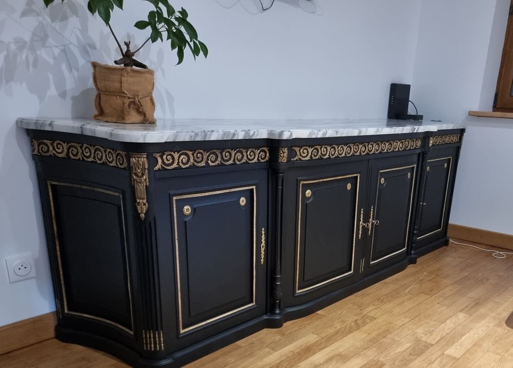 buffet style Louis XVI avec marbre Meubles