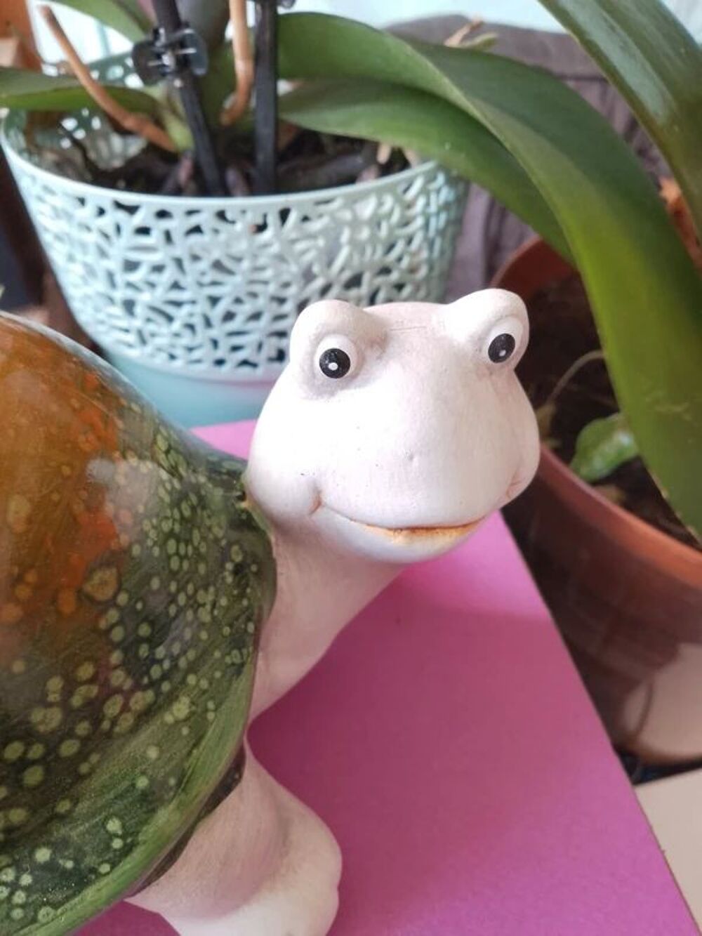 Tortue en c&eacute;ramique maison jardin Décoration