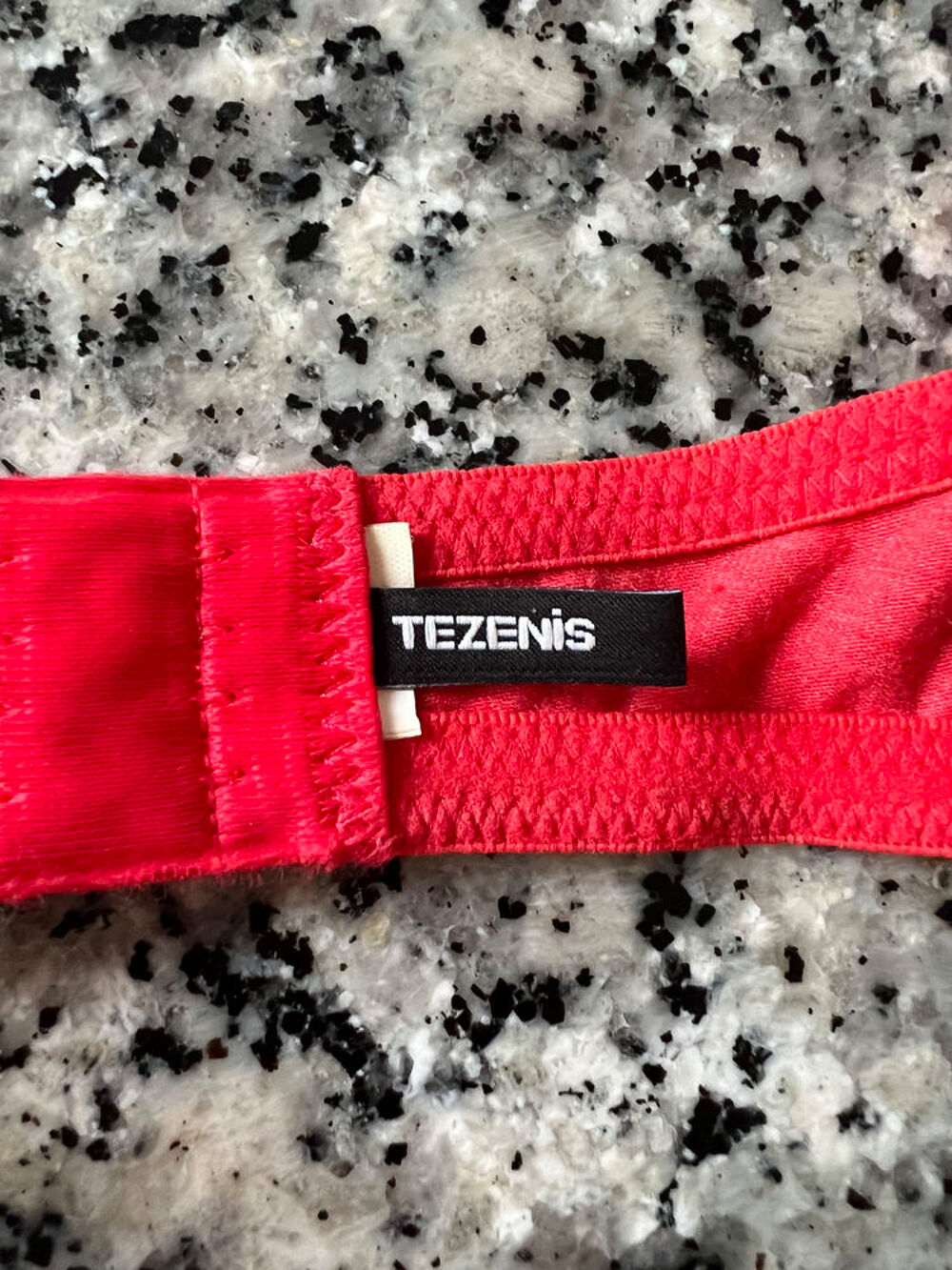 Soutien-Gorge Tezenis Rouge Coton Taille 90B ? Neuf Vêtements