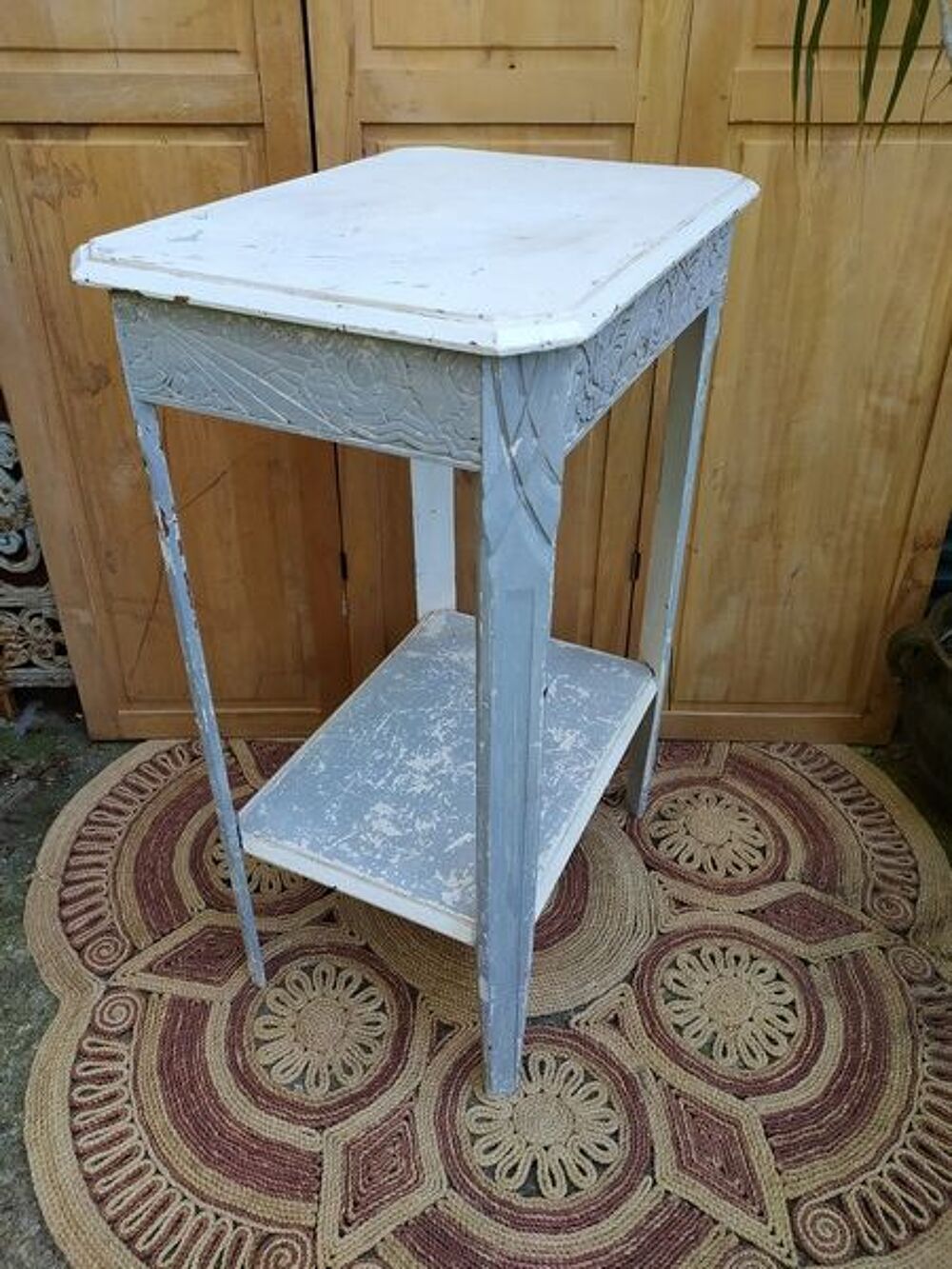 Table Gu&eacute;ridon Bois D&eacute;cor Art D&eacute;co 
Meubles