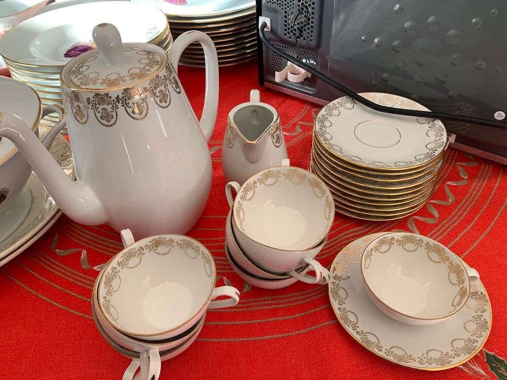 service &agrave; caf&eacute; porcelaine de Lure Décoration