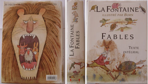 La Fontaine (Les Fables) illustré par A.Born, Ed .Gründ 25 Belleville-sur-Loire (18)