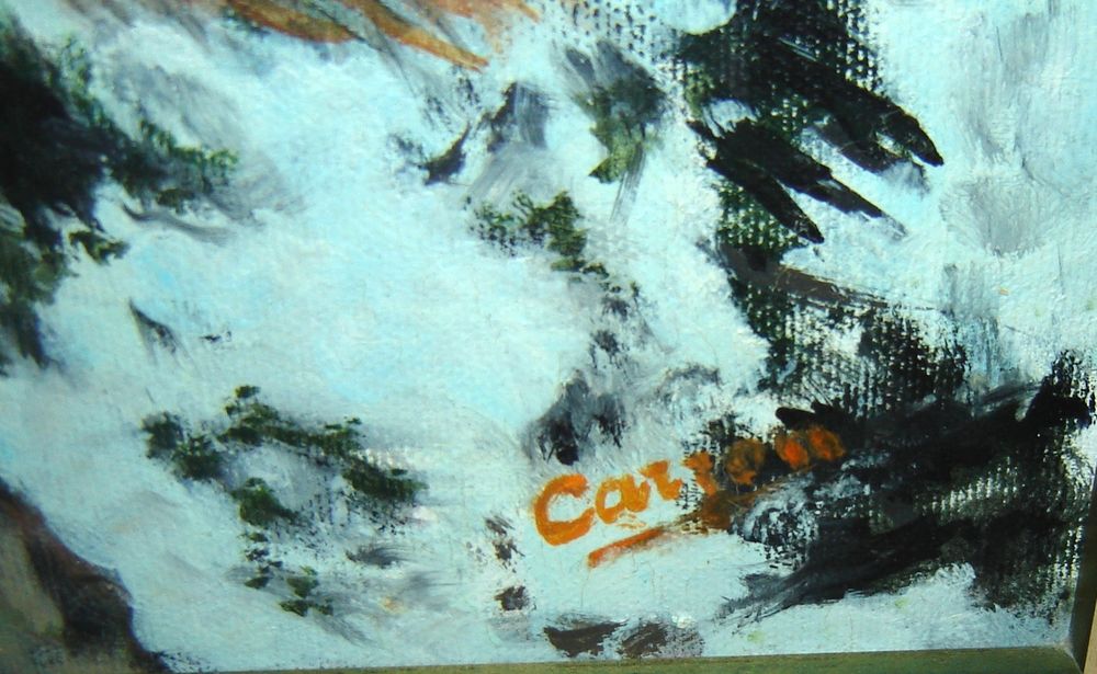 Tableau peinture ancienne &eacute;cureuil roux Décoration