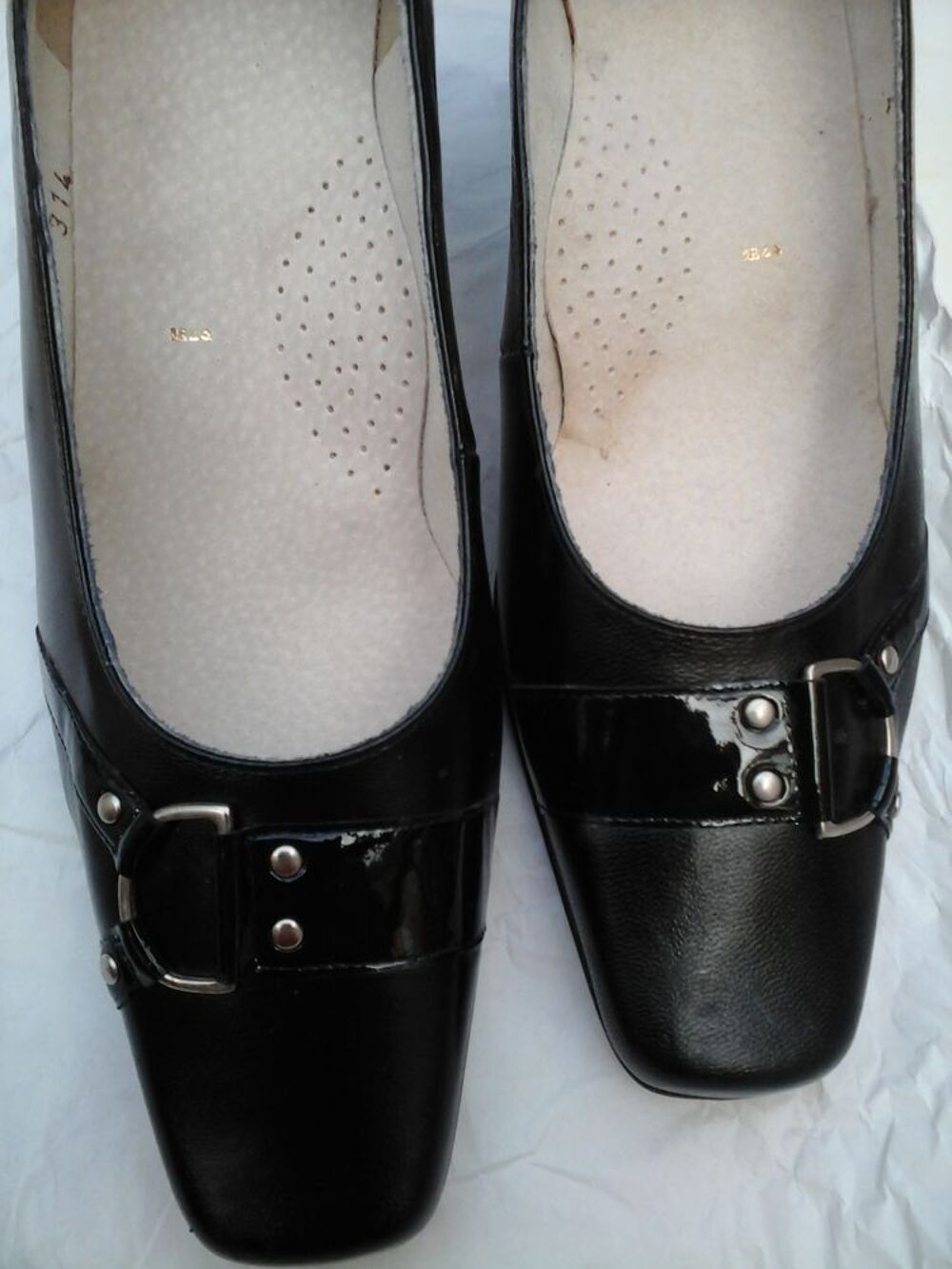 Escarpins cuir noir Chaussures