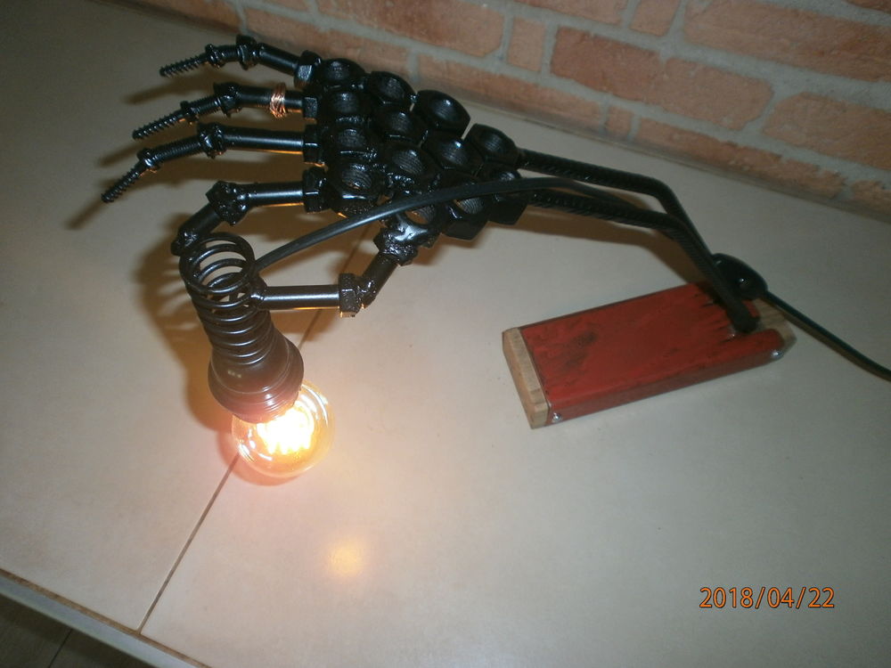 Lampe squelette Décoration