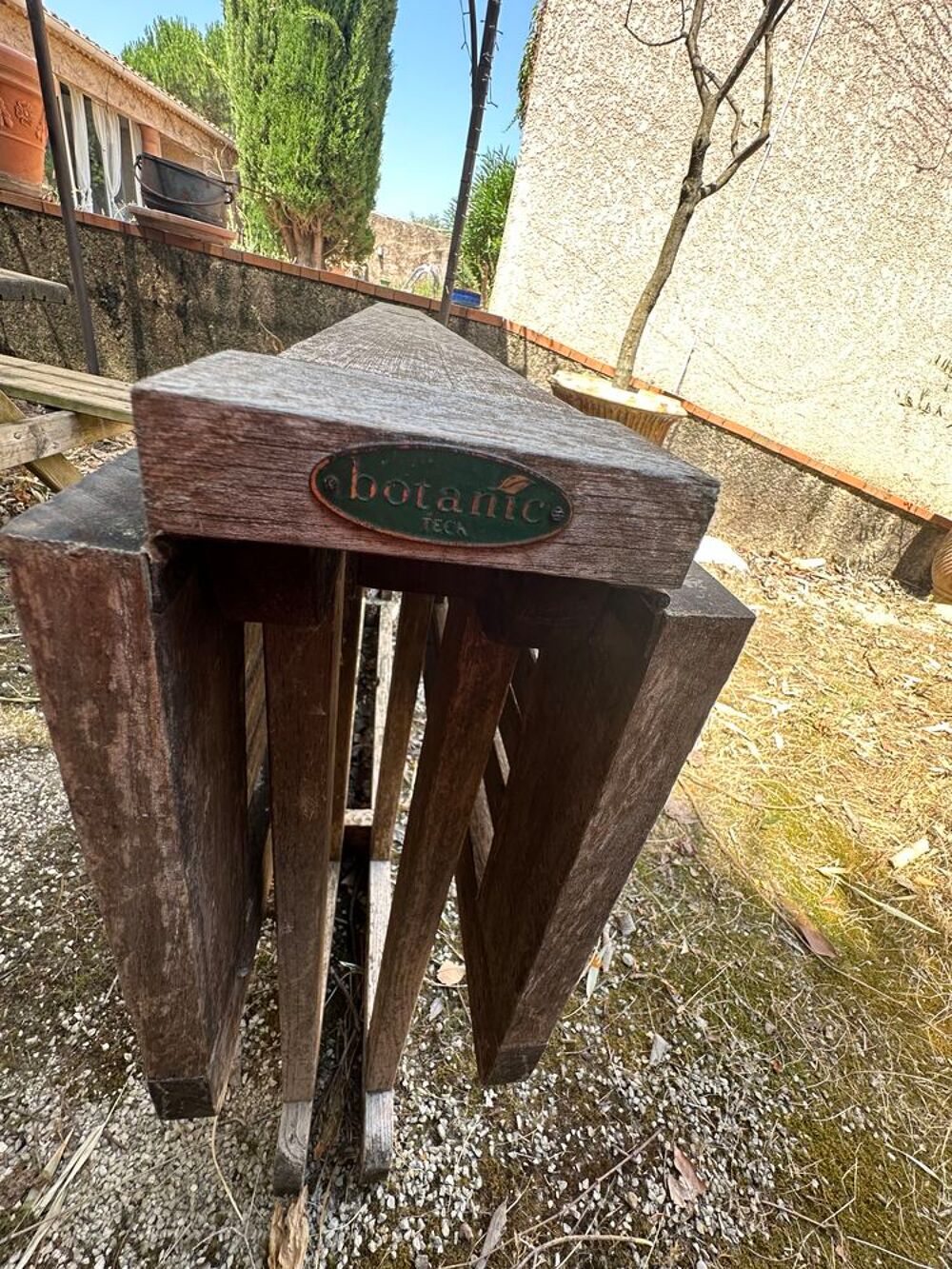 Table jardin pliante bois Jardin