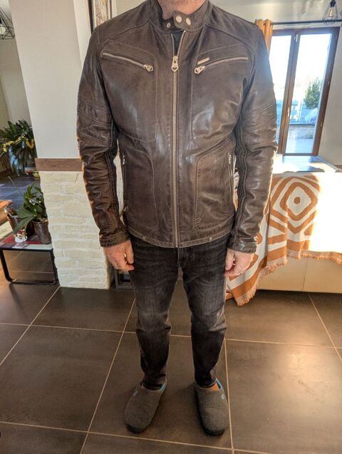 Blouson redskins type motard couleur gris �l�phant 80 Civry-la-For�t (78)
