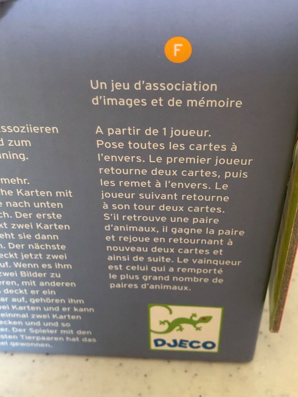 M&eacute;mo g&eacute;ant animaux 32 pi&egrave;ces enfants pratiquement neuf Jeux / jouets