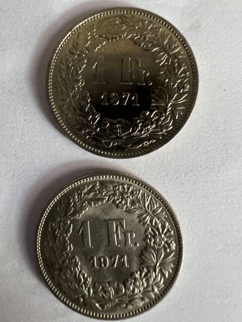 1 Francs suisse 1971  Hlvetia. 6 Pierrelaye (95)