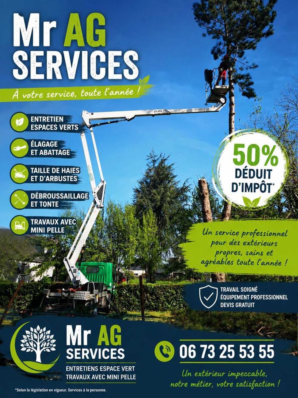   entretiens jardins 50%déduit impôt 