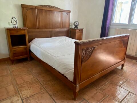 Chambre  coucher complte art dco (lit, armoire, chevet) 200 Nyons (26)