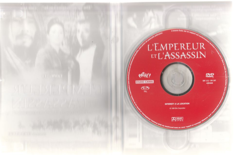 L'empereur et l'assassin DVD et blu-ray