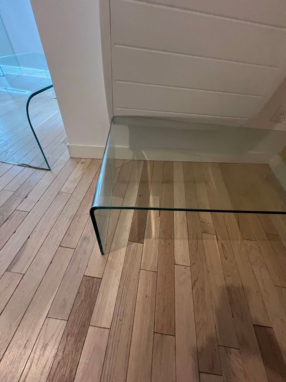 3 Tables basses minimaliste en verre Décoration