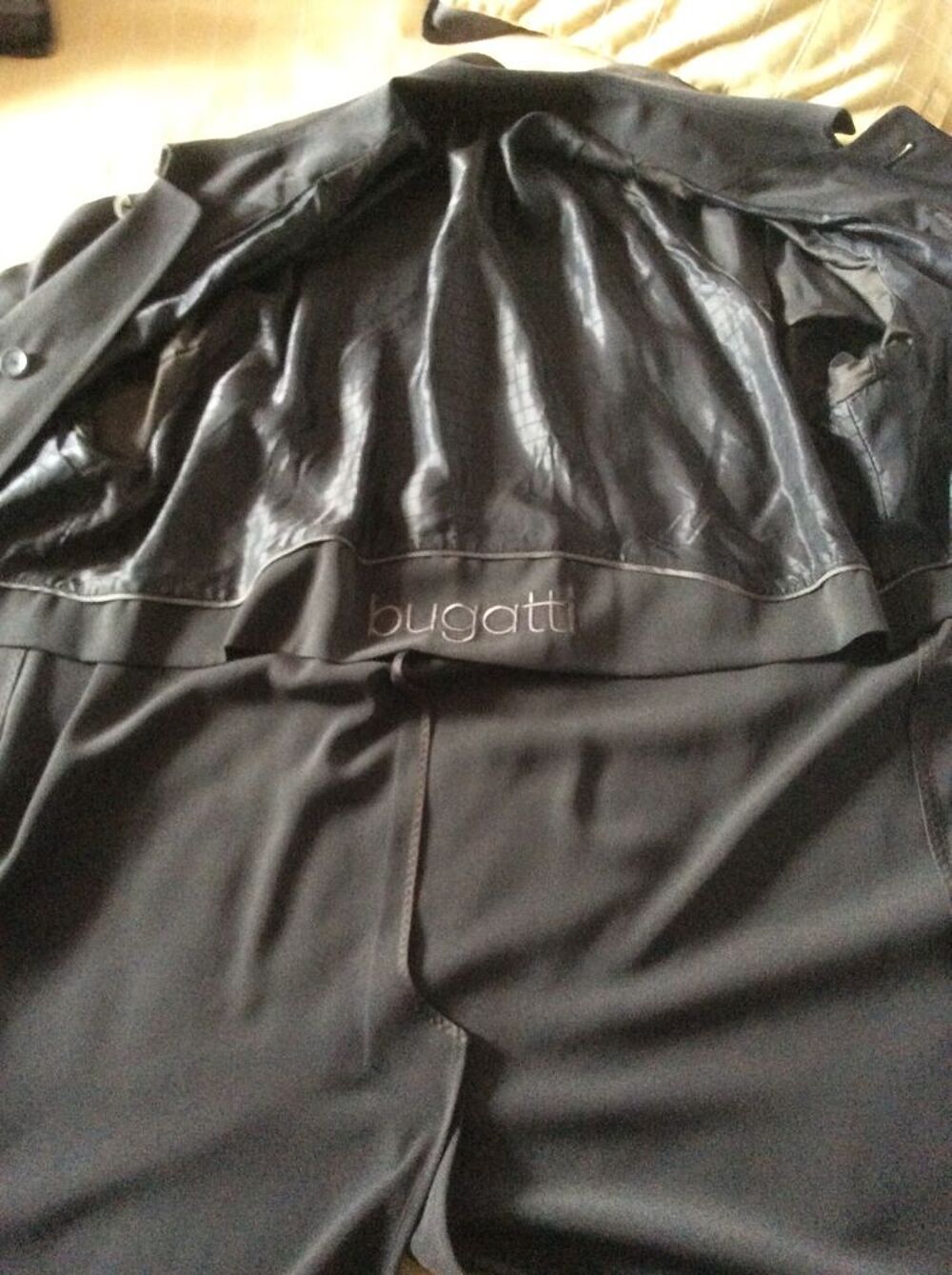 Manteau homme Bugatti cr&egrave;pe microtine T 56. Vêtements