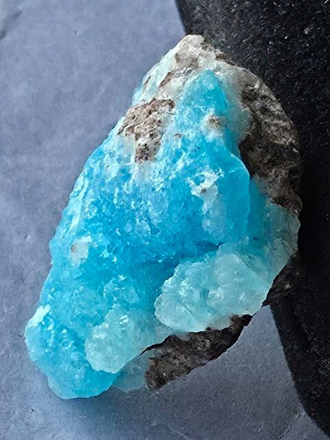 Hémimorphite Cristallisée Bleue Katanga RDC-Pierre Brute 19g 30 Bagneux (92)