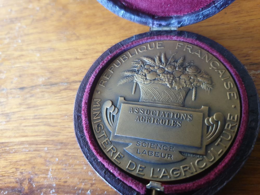 M&eacute;daille bronze de l'agriculture 