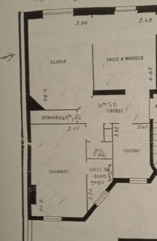  Appartement � vendre 3 pi�ces 63 m� Courbevoie