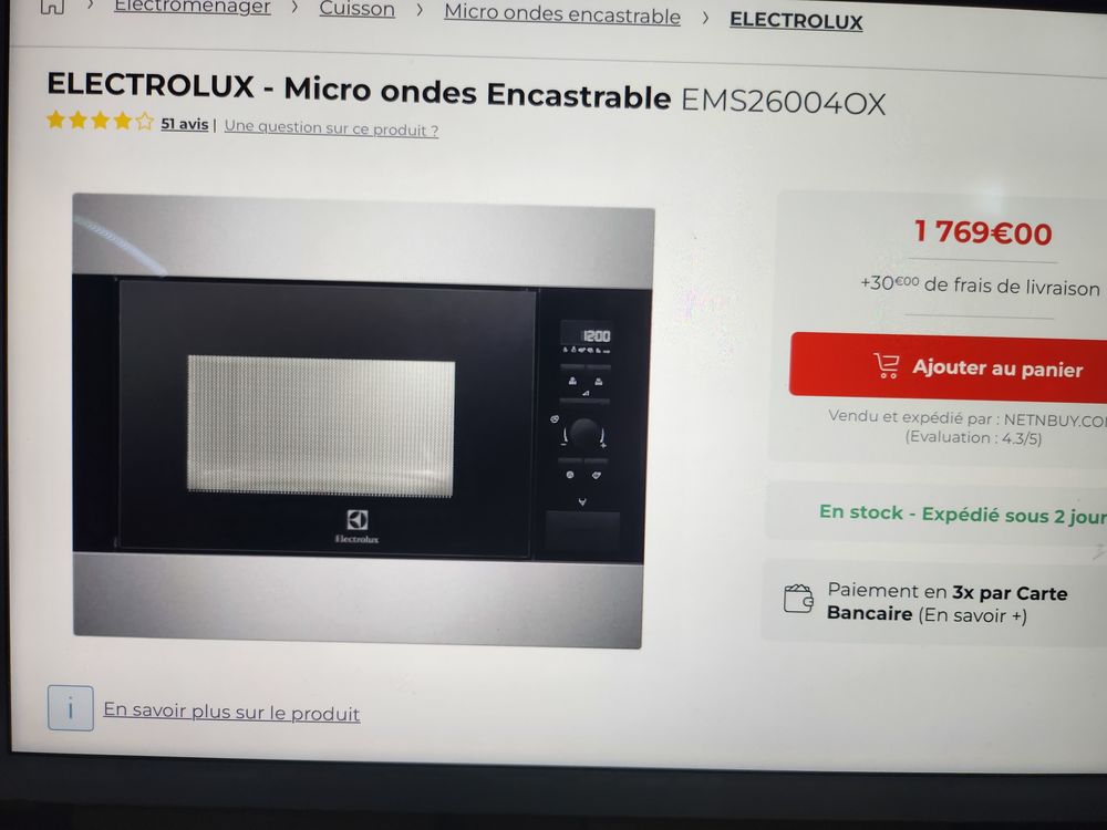 Micro-ondes Grill Electroménager