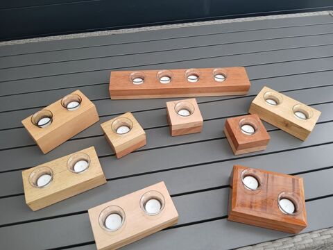 Bougeoir en bois , Photophores 5 Bgard (22)