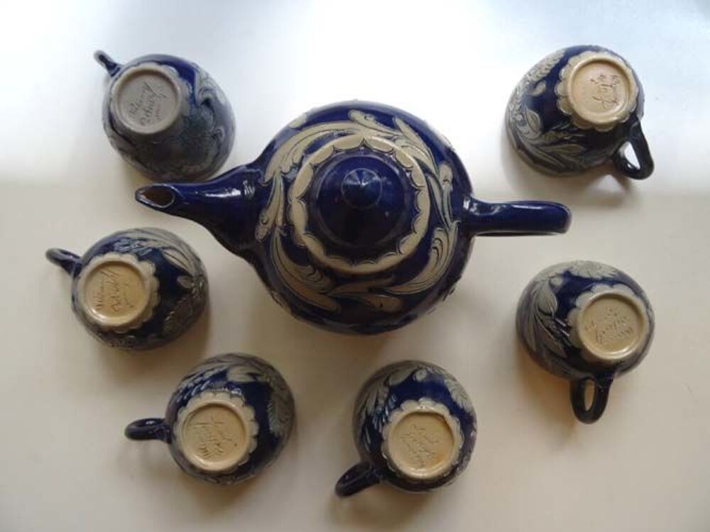 Service &agrave; th&eacute; ou caf&eacute; en gr&egrave;s &eacute;maill&eacute;, Remmy Alsace,TBE Dcoration