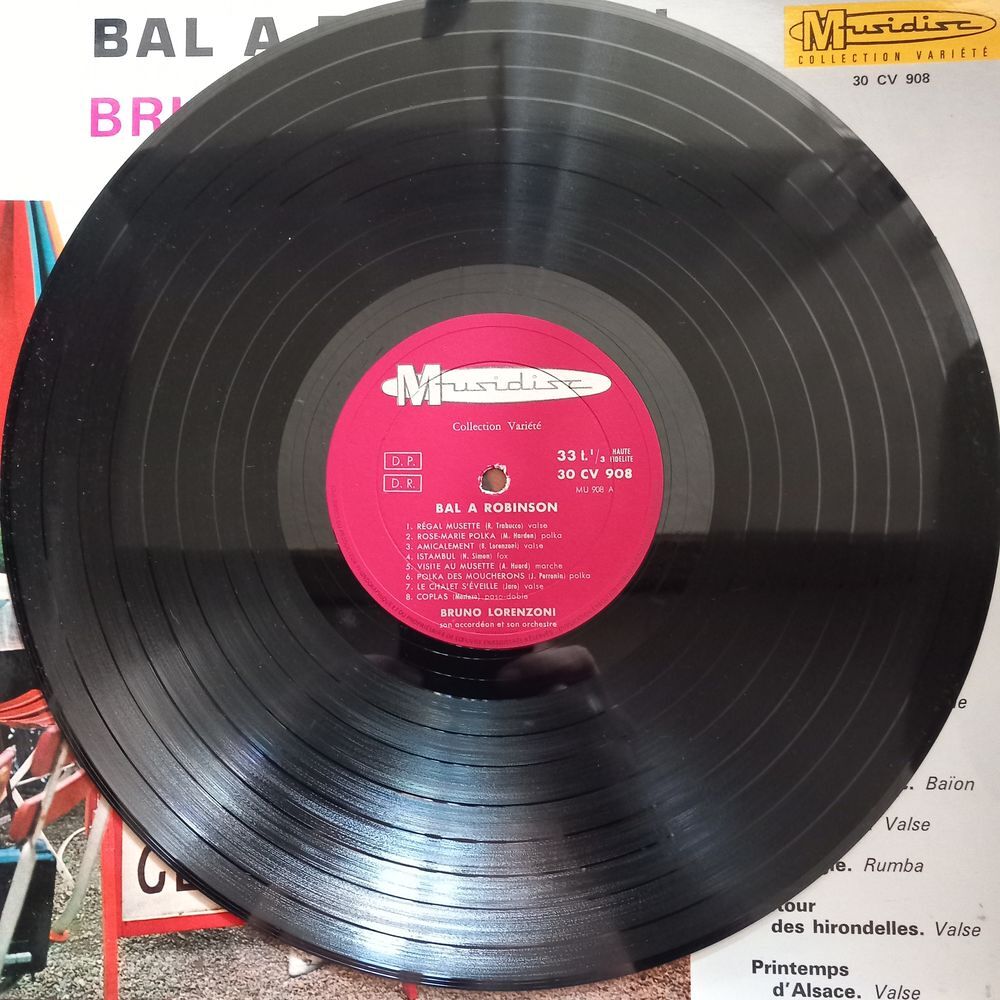 BRUNO LORENZONI SON ACCORDEON ET SON ORCHESTRE /DISQUE 33 T CD et vinyles