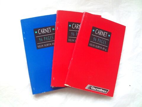 3 carnets de poche, petits carreaux, 9 x 14 cm, 96 pages 3 Villeurbanne (69)