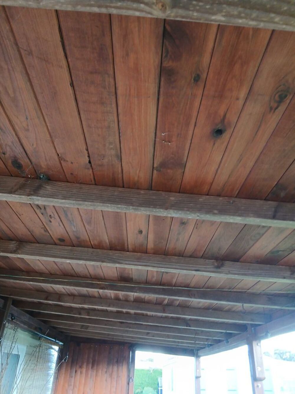 GRANDE TERRASSE COMPL&agrave;ˆTE EN BOIS MASSIF Jardin