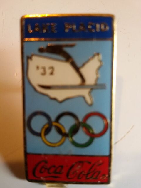 pin's cocacola des jeux olympiques de LAKE PLACID 1932 TBE 1 Ruca (22)