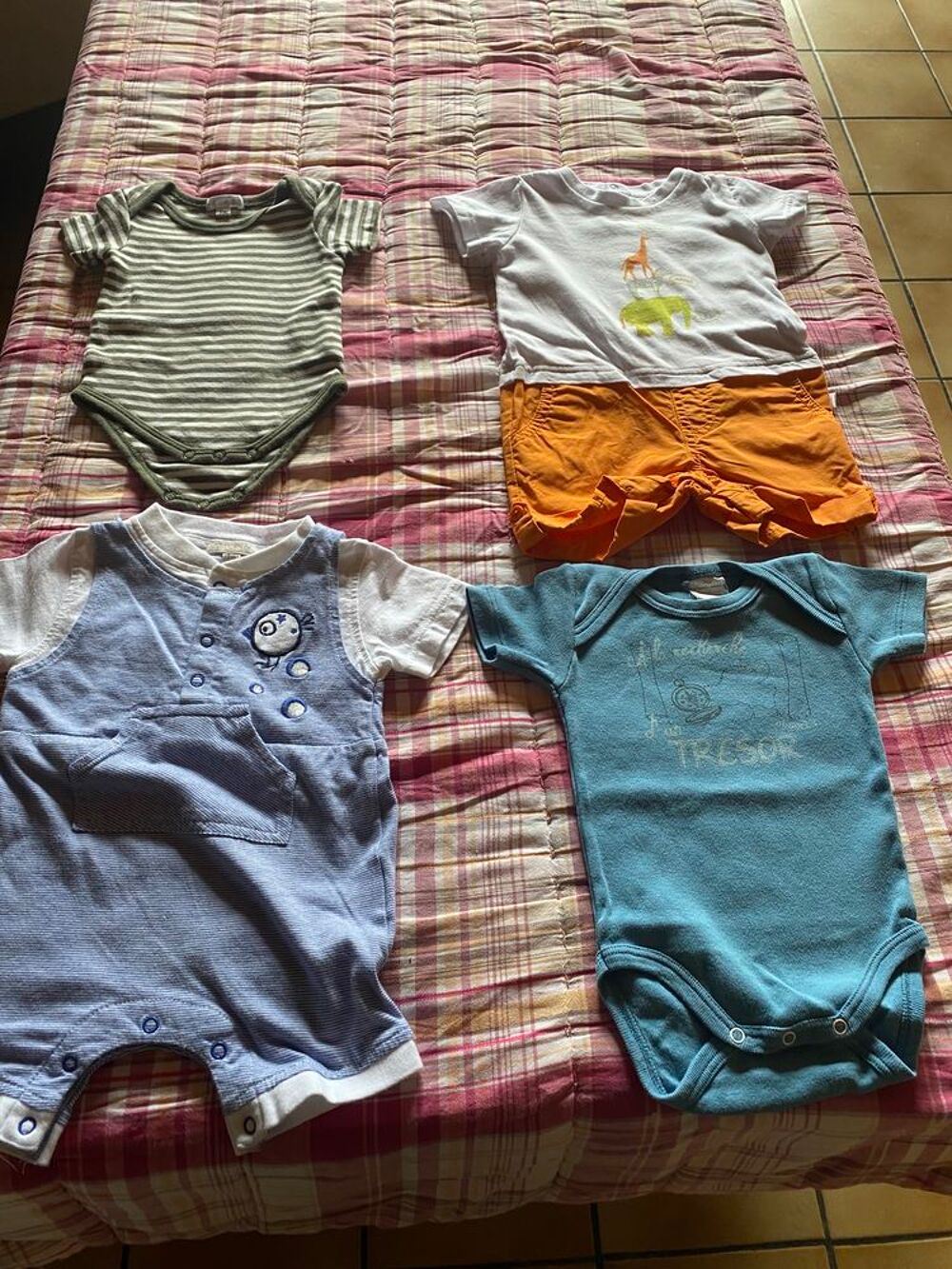 V&ecirc;tements 4 pi&egrave;ces gar&ccedil;on &eacute;t&eacute; Vtements enfants