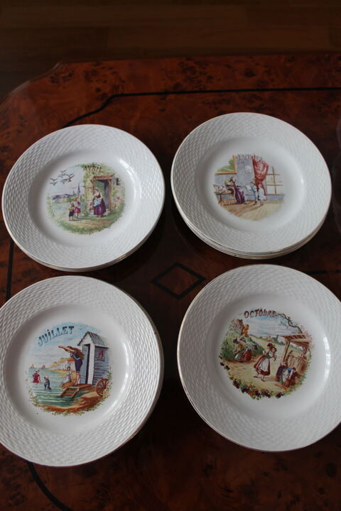 ASSIETTE 12 MOIS DE L ANNEE Dijon (21)