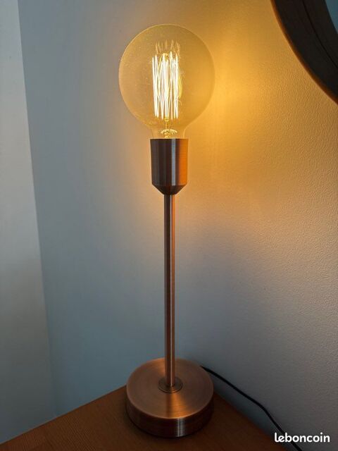 Lampe couleur cuivre avec ampoule � filament 40 Villeurbanne (69)