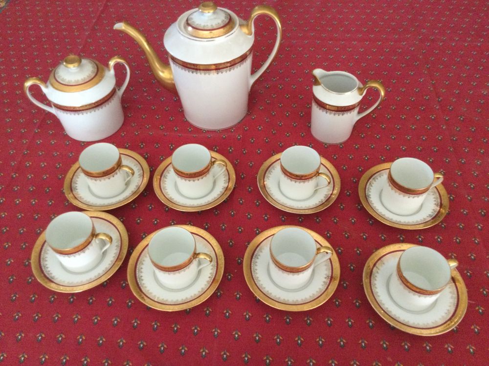 Service &agrave; caf&eacute; en porcelaine Limoges Ternet Cuisine