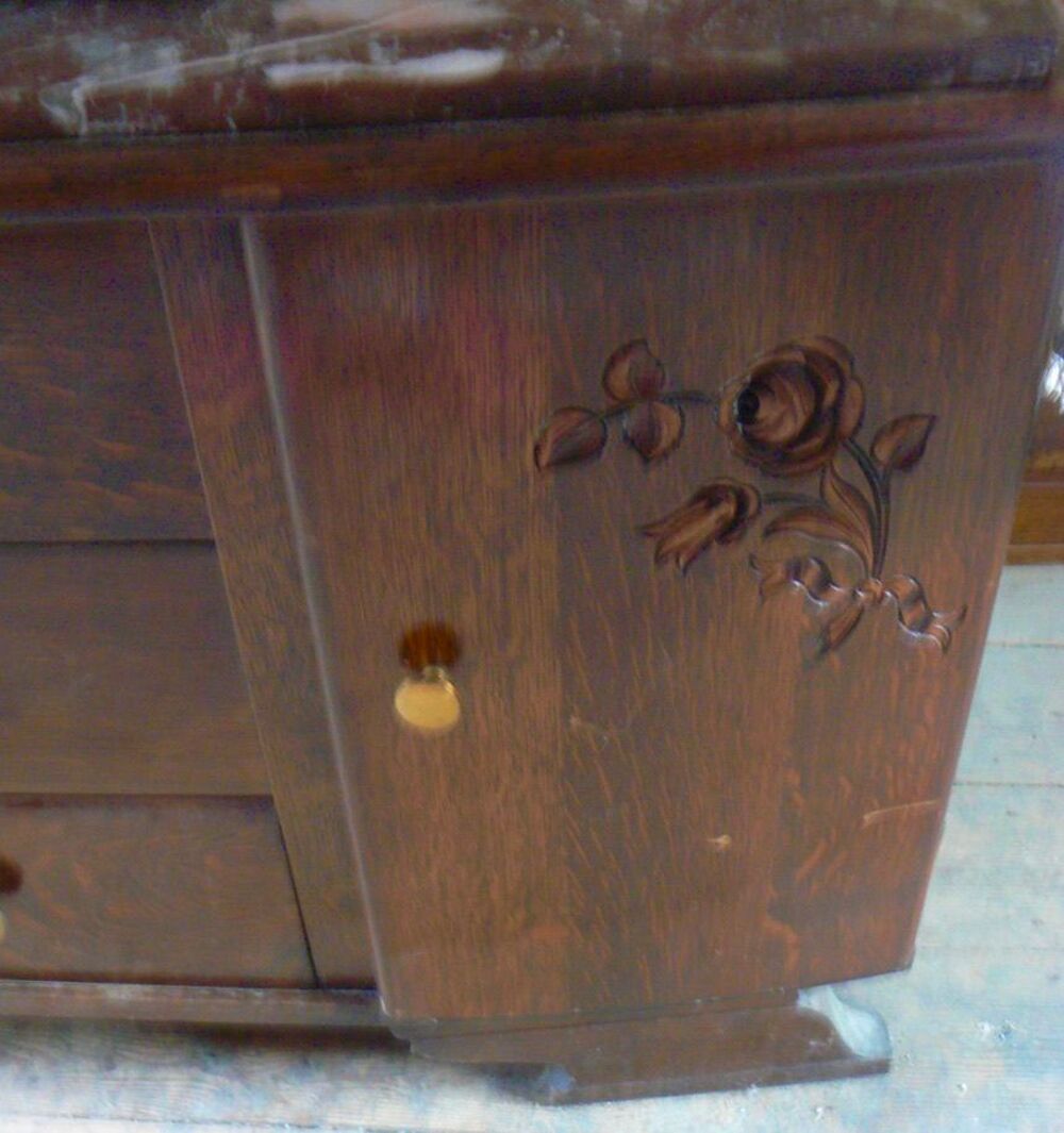 Meuble d'appoint : commode buffet bahut bas vintage en bois Meubles