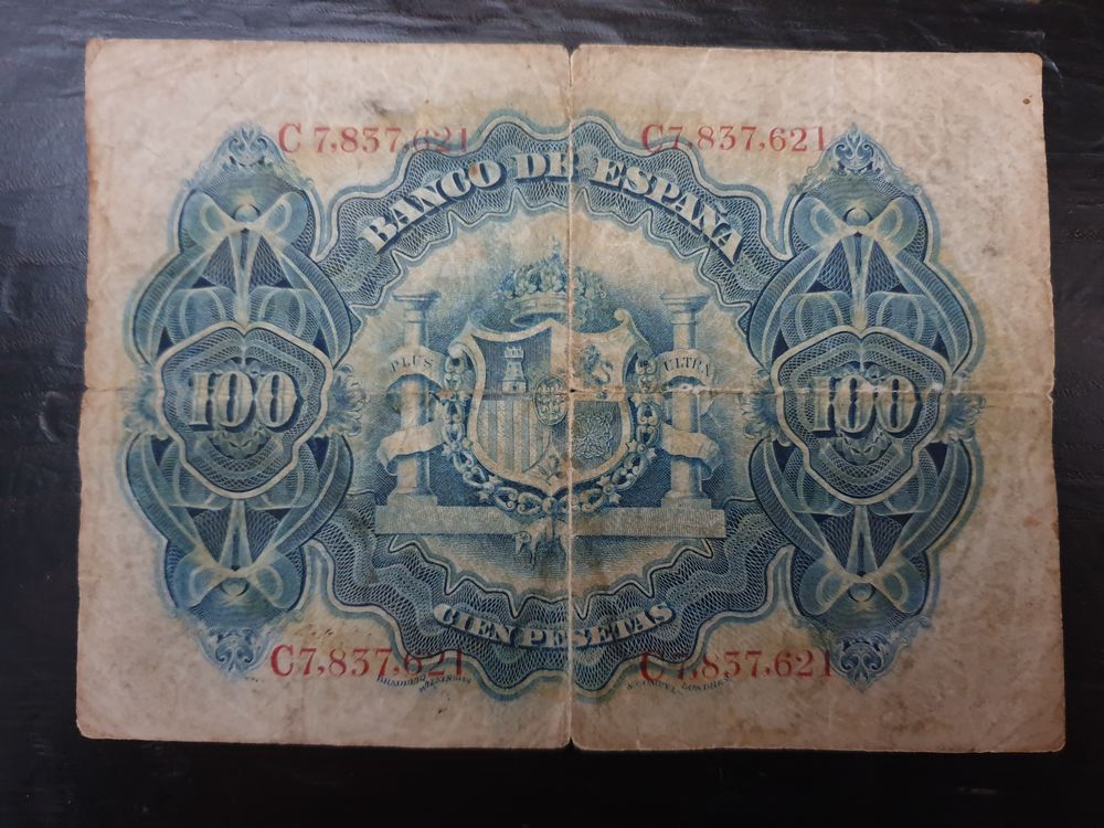 Billet 100 pesetas Madrid 1906
