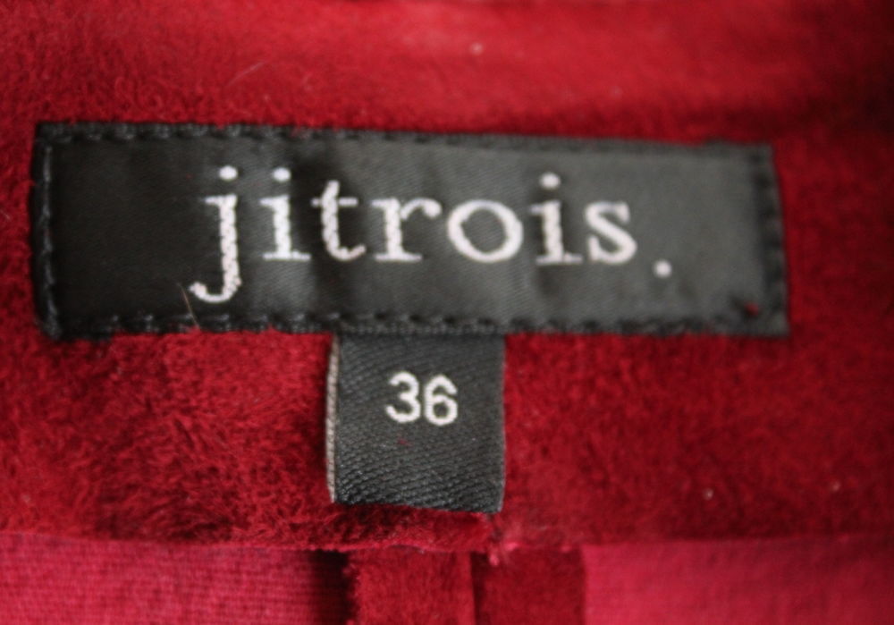 Robe daim stretch grenat JITROIS Vêtements