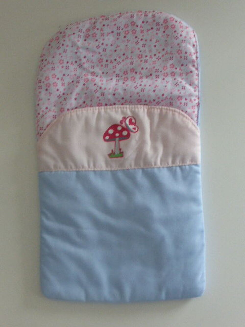 Nid d'ange / sac de couchage bleu pour poupon de 25/26 cm ma Jeux / jouets