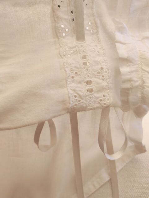 Rideaux blanc shabby chic marque Maison d'été 29 Montluçon (03)