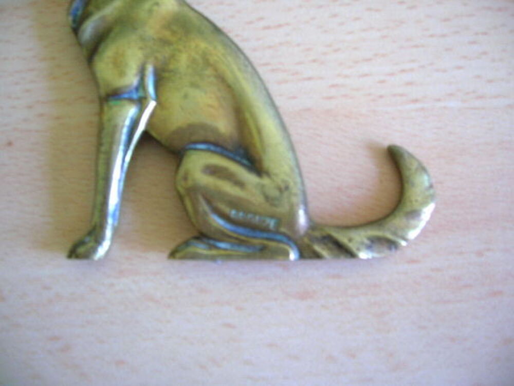 CHIEN LOUP BRONZE Décoration