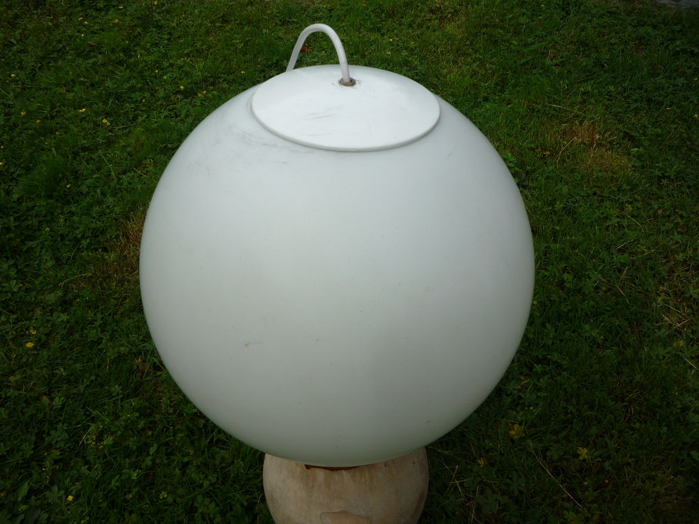 Suspension boule de verre opaque/sph&egrave;re/luminaire/plafonnier Décoration