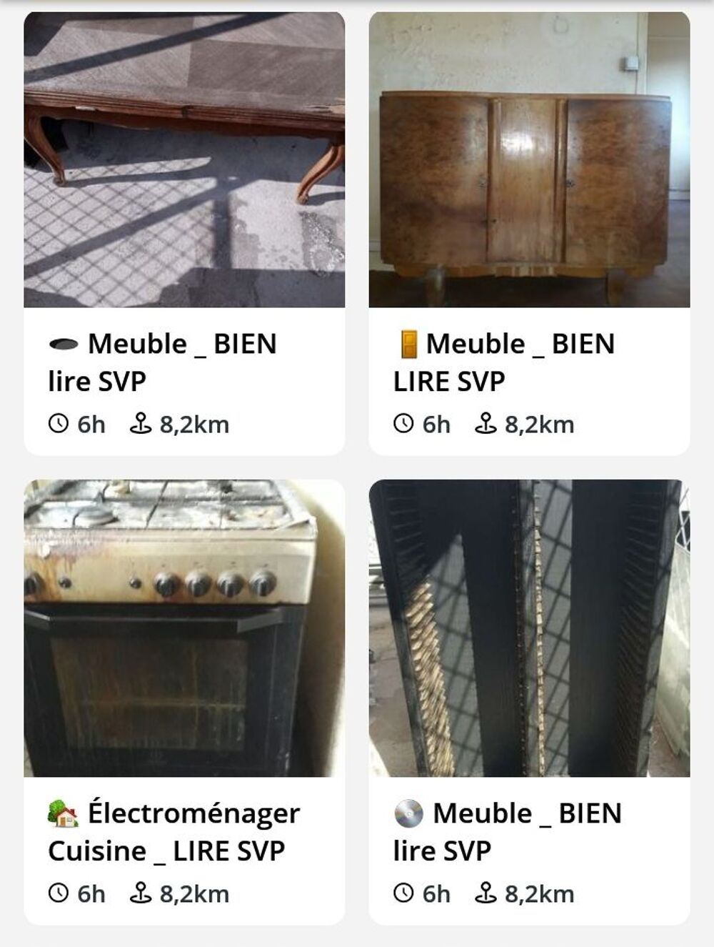Je DONNE Meubles + &Eacute;lectrom&eacute;nager _ LIRE SVP Meubles